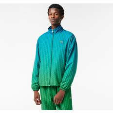 Lacoste XXL Outerwear Lacoste Men's Zip-Front Geo Pattern Jacket Cobalt/calathea-roquette Cobalt/calathea-roquette