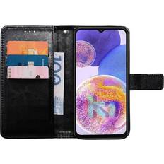 CaseOnline Wallet cover 3-kort Samsung Galaxy A23 5G Sort