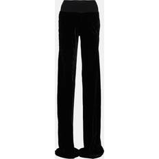 Rick Owens Wide-leg velvet pants black