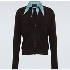 Prada Cardigans Prada Cardigan aus einem Kaschmirgemisch Braun