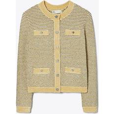 Multifärgade Koftor Tory Burch Kendra striped velvet cardigan multicoloured
