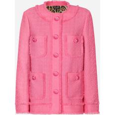 Dolce & Gabbana Women Jackets Dolce & Gabbana Jacke aus Tweed Pink