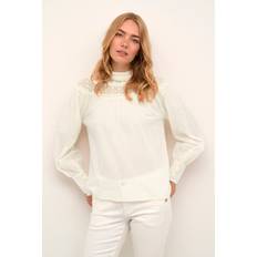 Linne Blusar Cream Blus crFio Blouse Vit