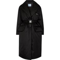 Prada Coats Prada Padded Re-Nylon Coat - Black