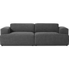 Westwing Collection Melva Anthracite Sofa 238cm 3 Seater