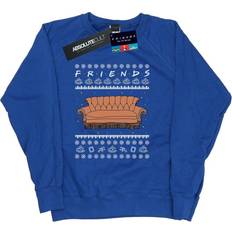 Friends Fair Isle Couch Sweatshirt Blue