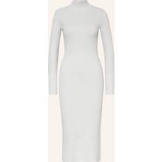 Reiss Long Dresses Reiss Womens Grey Mara Ribbed Stretch-knit Midi