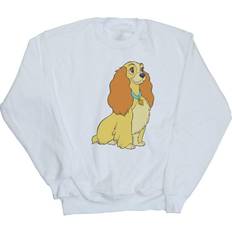 Pullover Disney Lady And The Tramp Lady Spaghetti Heart Sweatshirt White