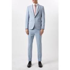 Suits on sale Burton Skinny Fit Pale Blue End On End Suit Jacket 40R