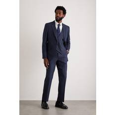 Burton Man Pakken Burton Tailored Navy Scale Check Suit Trousers 32S