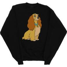 Disney Lady And The Tramp Lady Spaghetti Heart Sweatshirt Black