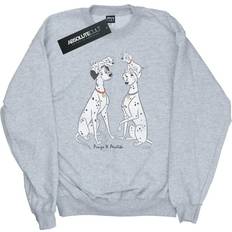 Disney Sweatere Disney Dalmatians Classic Pongo And Perdita Sweatshirt Grey