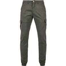 5XL Broeken Urban Classics Cargo Broek AOP Glencheck - Gris