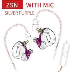 Dechoicelife a-ZSN SilverPurple Mic KZ ZSN