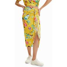 Desigual Women Skirts Desigual Women's FAL Garden Skirt - Yellow