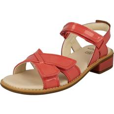 Clarks Girls Sandals Clarks UK Child, Coral Pnk Girls Strappy Sandals Darcy Fit Orange