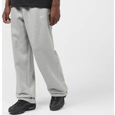 White Trousers & Shorts Nike Solo Swoosh Open-Hem Fleece Sweatpants - Grey