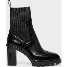 Santoni Femme Bottes Santoni Women's High-heel Ankle Boot - Black