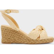 Men - Natural Espadrilles Stuart Weitzman Playa Ankle-Strap Wedge Espadrille Sandals