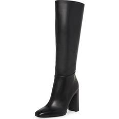 Steve Madden Women's Ally Knee High Boot, Black Leather