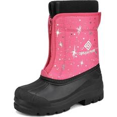 Girls - Pink Winter Shoes Dream Pairs Girls Cold Weather Insulated Waterproof Winter Snow Boots Fuchsia Multi Toddler Kstar