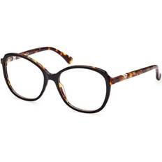 Glasögon & Läsglasögon Max Mara MM5052 005 Shiny Bilayer Black & Havana 57MM