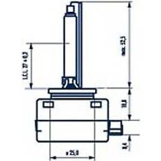 Narva 84010 Glödlampa, fjärrstrålkastare D1S