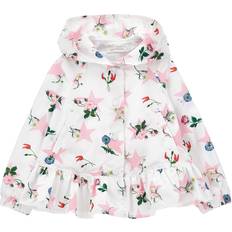 Monnalisa MONNALISA Star Print Windproof Jacket White Rosa Fairytale