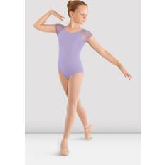 Purple Bodysuits Bloch BLOCH Girls Mirella Mesh Cap Sleeve Leotard, Lilac lilac 4-6