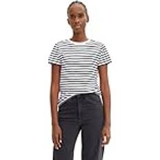 Denim - Mujer Tops Tom Tailor Denim Camiseta - Negro/Blanco