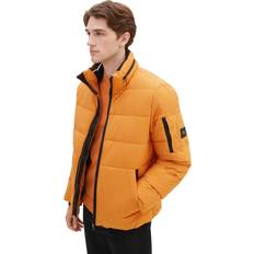 Tom Tailor Herren Puffer-Jacke mit abnehmbarer Kapuze