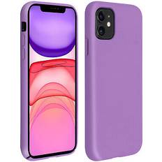 Avizar Apple iPhone 11 Silicone Semi-rigid Case Soft Touch Matte Finish Purple