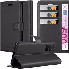 Cadorabo PHANTOM SCHWARZ, Samsung Galaxy A91 Case for Samsung Galaxy A91 S10 LITE M80s Cover Book Wallet Protection PU Leather Magnetic Etui Black