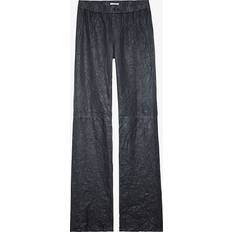 Zadig & Voltaire Bukser Zadig & Voltaire Pauline Cuir Froisse Black