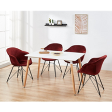 Red Dining Sets Life Interiors Valentina Halo Dining Set