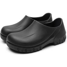 Clogs Waterproof Shoes for Men Oil Water Resistant Slip Nursing Clogs Chef Shoes Anti-Smashing Safety Working Shoes for Kitchen Garden Construction Medical Shoes