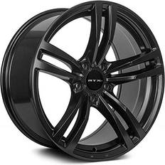 19" Car Rims RTX RTX GRAZ Custom Wheel 19x8.5, 35 Offset, 5x112 Bolt Pattern, 66.6mm Hub Satin Black Rim