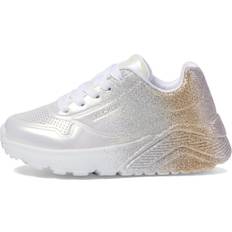 Skechers Girls Children's Shoes Skechers Skechers Kids Girls Uno Lite Sneaker, White/Multi, Little Kid