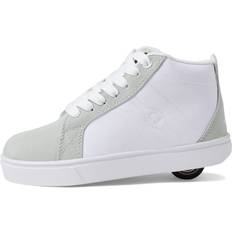 Boys - White Roller Shoes Heelys Boy's Racer Mid Little Kid/Big Kid/Adult Light Gray/White Men's