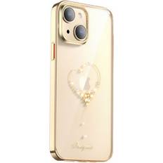 Kingxbar Wish Series Hardcase iPhone 14 Plus Smartphone Hülle, Gold