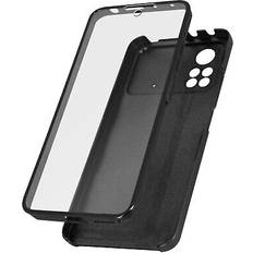 Accessoires de téléphones portables Avizar Coque pour Xiaomi Poco X4 Pro 5G Intégrale Arrière Rigide Transparent et Avant Souple noir