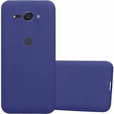 Cadorabo FROST DARK BLUE Case for Sony Xperia XZ2 Compact case cover Blue