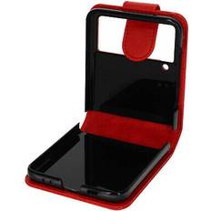 Fundas de teléfono móvil Avizar Funda Samsung Galaxy Z Flip 4 Solapa con Lengüeta magnética rojo