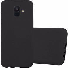 Cadorabo FROST BLACK Case for Samsung Galaxy A6 2018 case cover Black