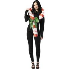 Costumes Rasta Imposta Candy Cane Halloween Christmas Costume Men and Women Red White Adult One R1253-OS