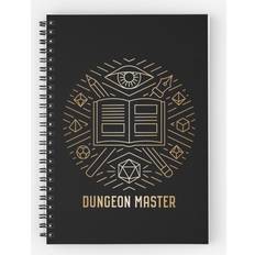 Famgem Spiral Notebook Dungeon Master Gold