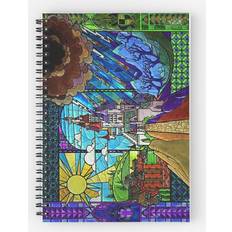 Office Supplies Famgem Spiral and the Beast-- stained glass castle sideways A5 120