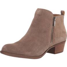 Womens Basel Ankle Boot, Dark MushroomNatural Oiled Suede