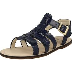 Clarks Girls Sandals Clarks UK Child, Blue Girls Buckle Fastening Open Toe Sandals Loni Moon Fit