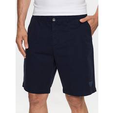 Emporio Armani M Shorts Emporio Armani Eagle Patch Bermuda Shorts - Navy Blue